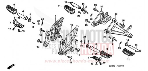 MARCHE CBR125R4 de 2004